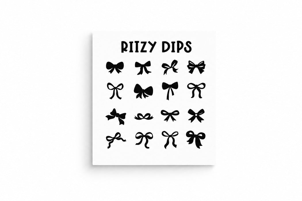 Black Bow Decals