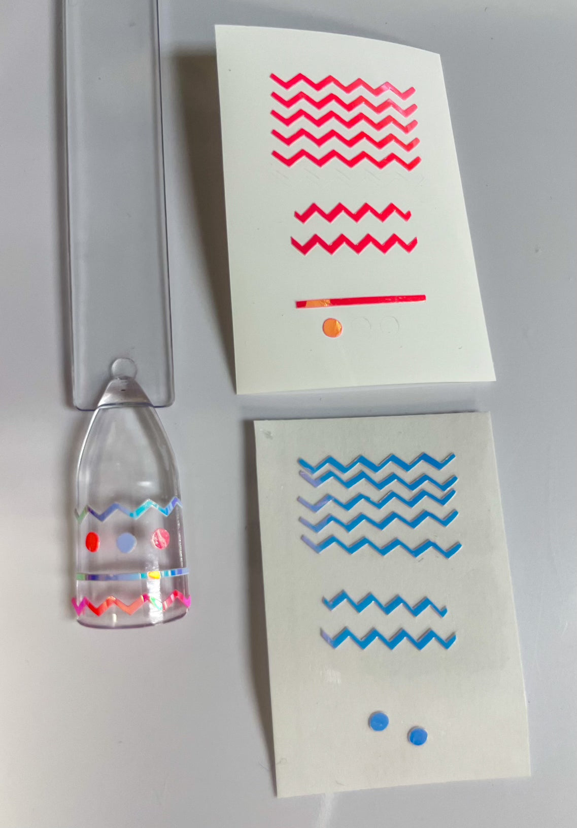 Opal Pink Line & Dot Decals