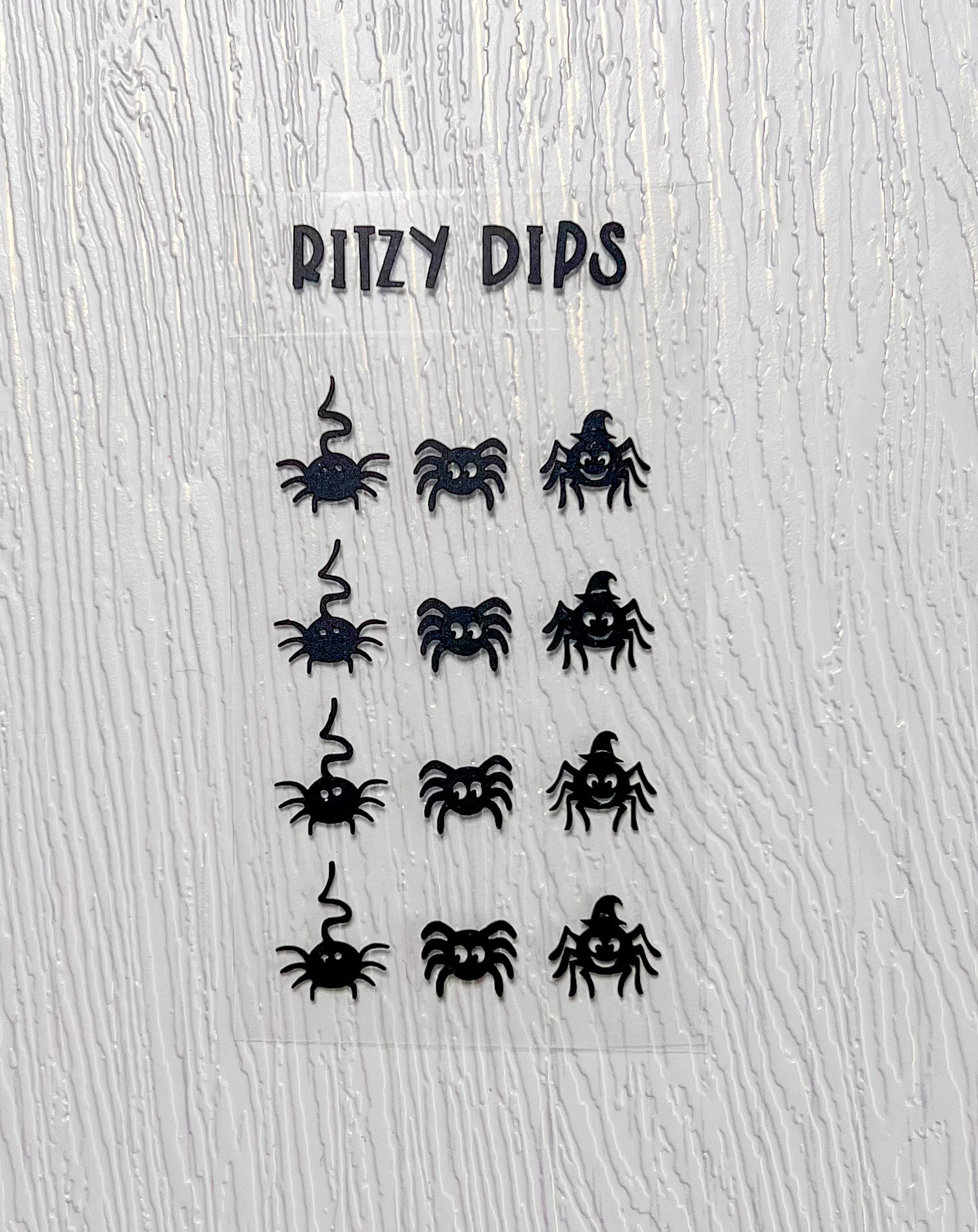 Black Matte Spider Decals