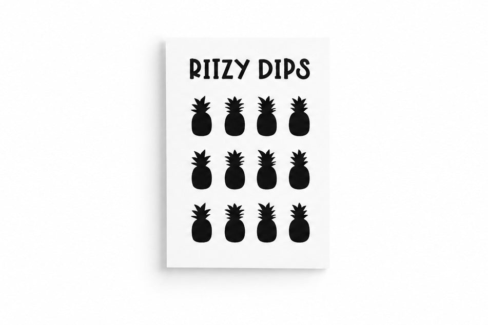 Black Pineapple Decals