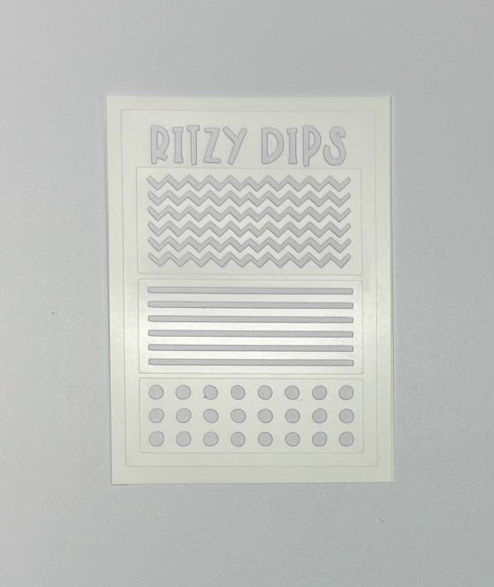 Matte White Line & Dot Decals