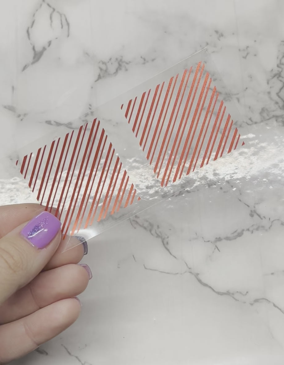 Candy Cane Line Decals