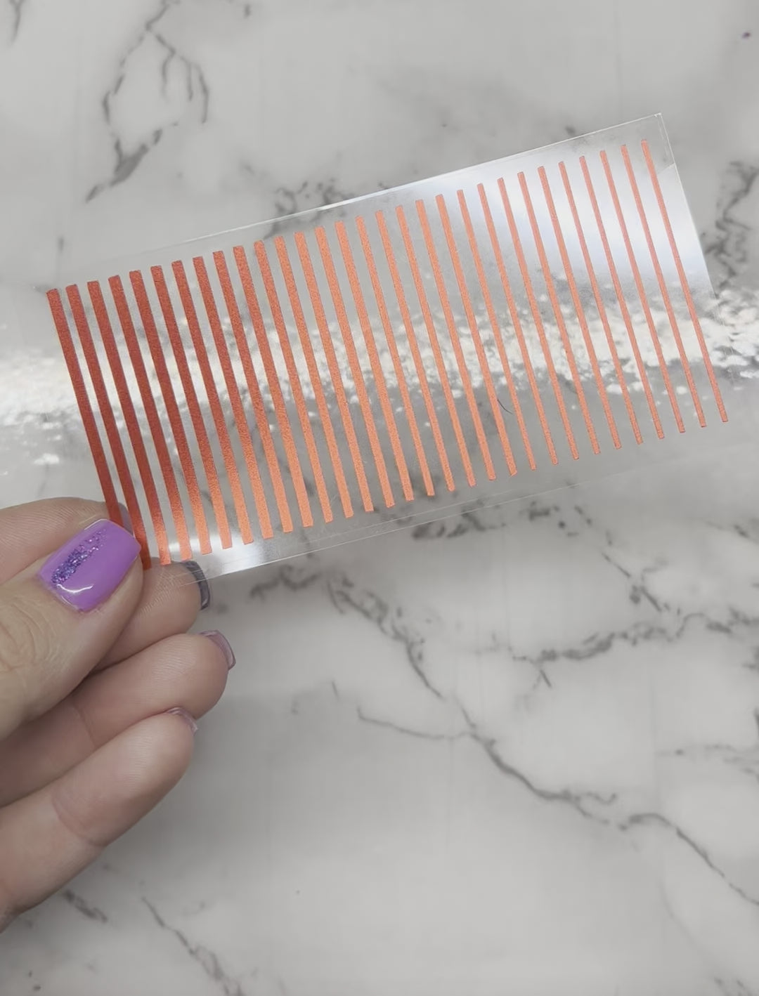 Red Matte Metallic Lines Decals