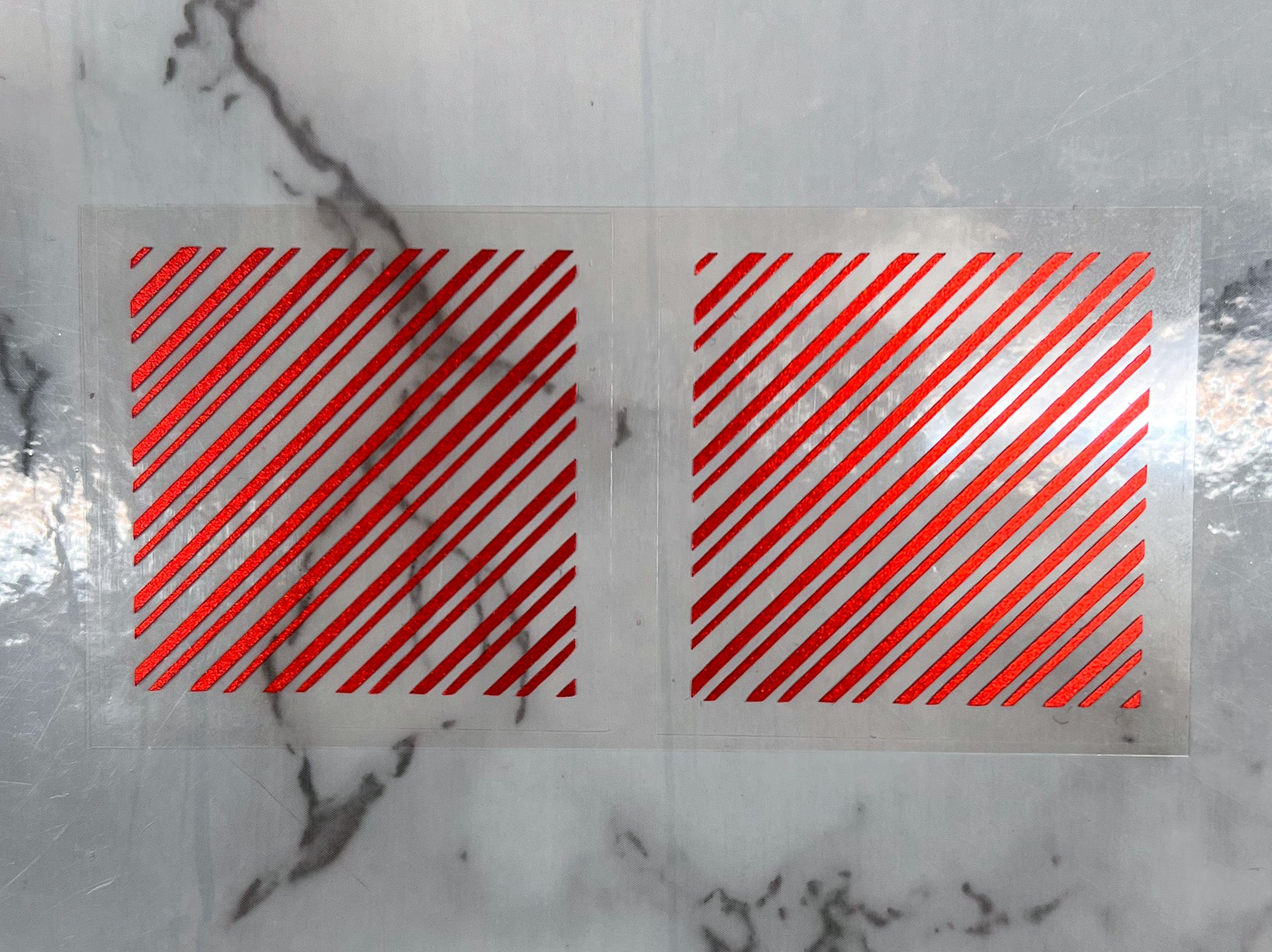 Candy Cane Line Decals
