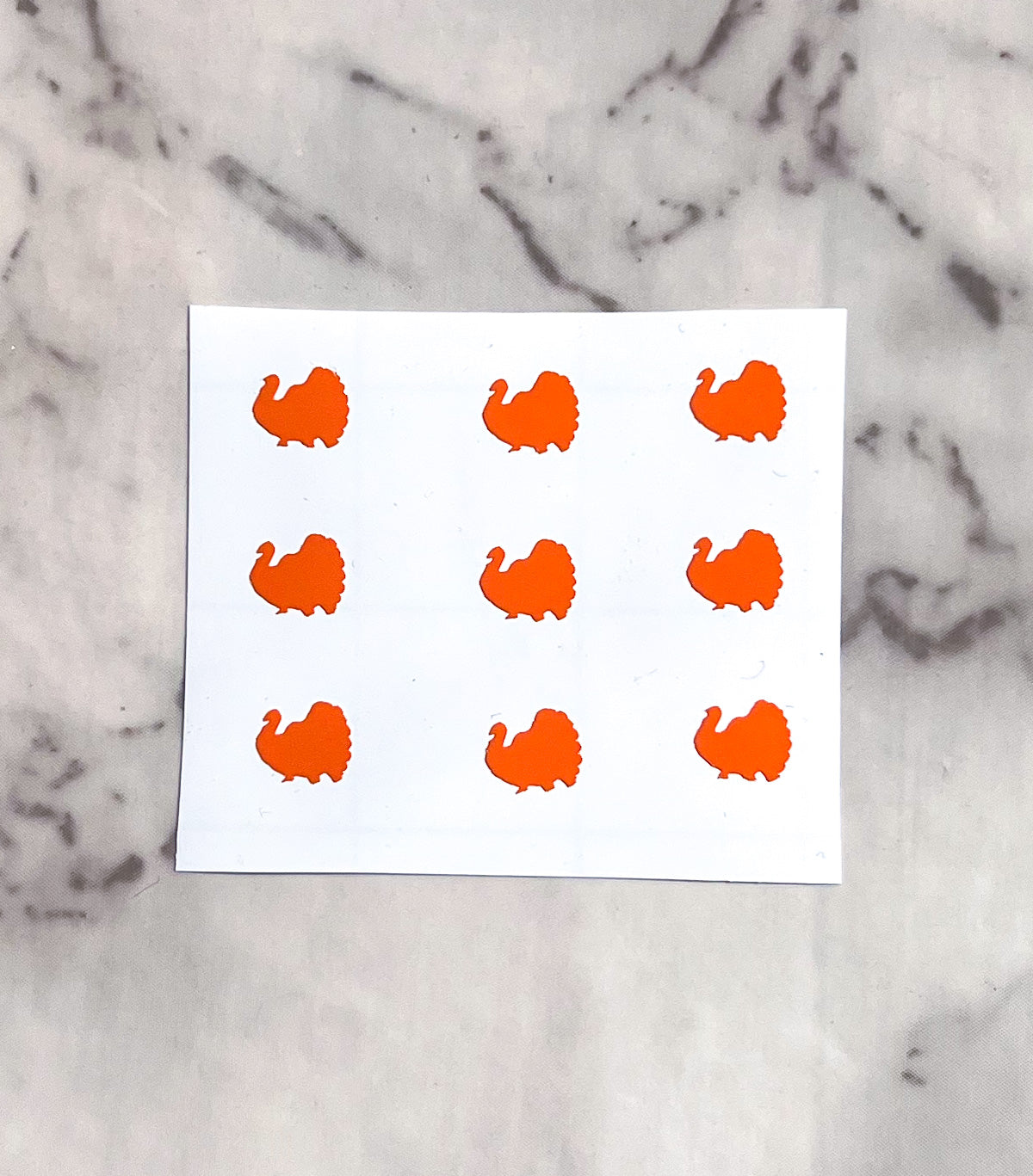 Orange Turkey Decals