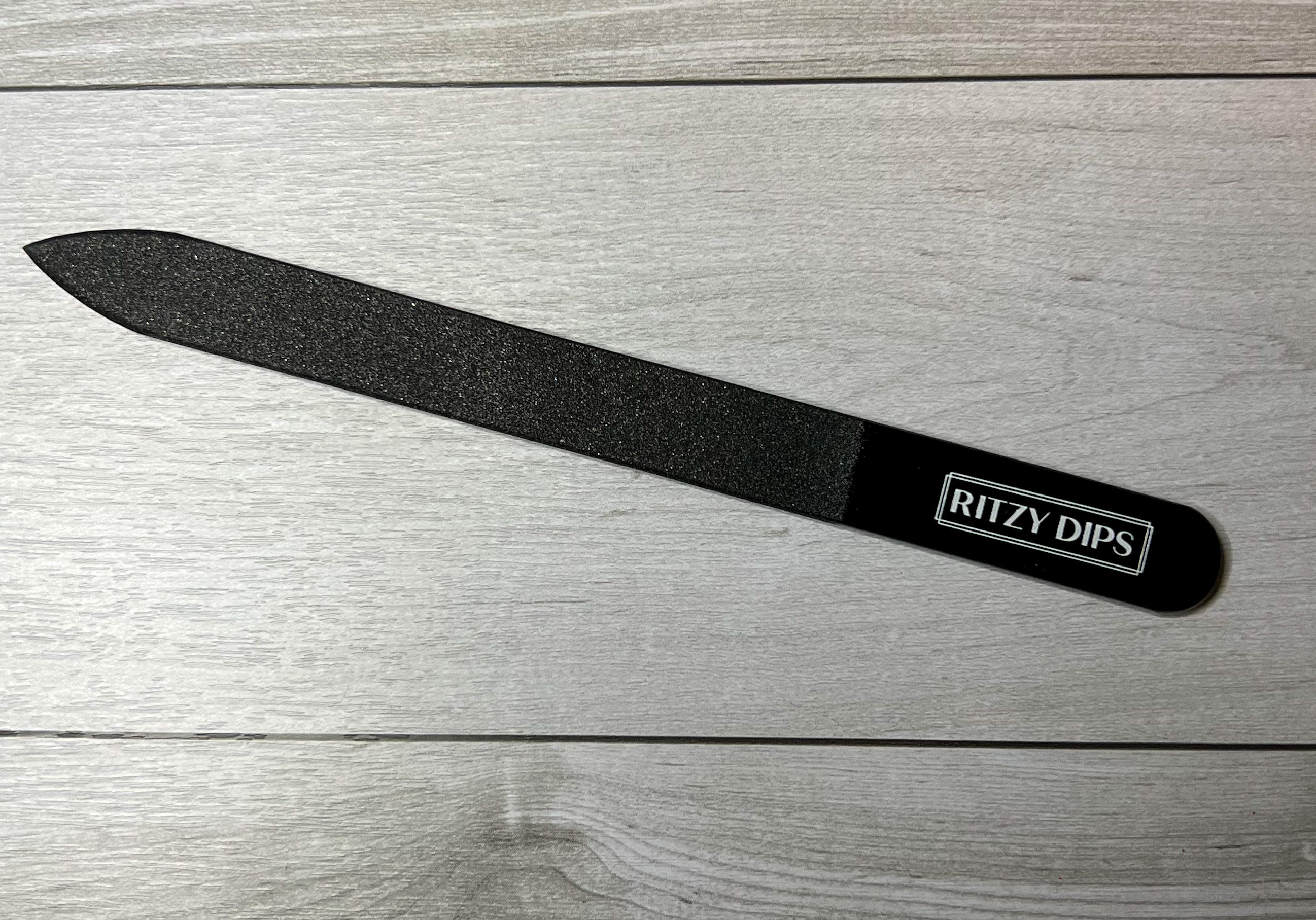 Black Glass Nail File