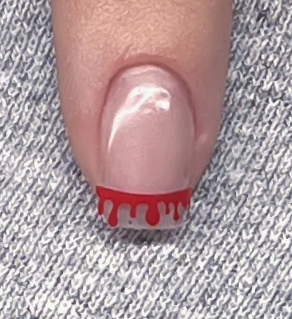 Red Matte Blood Drip Decals
