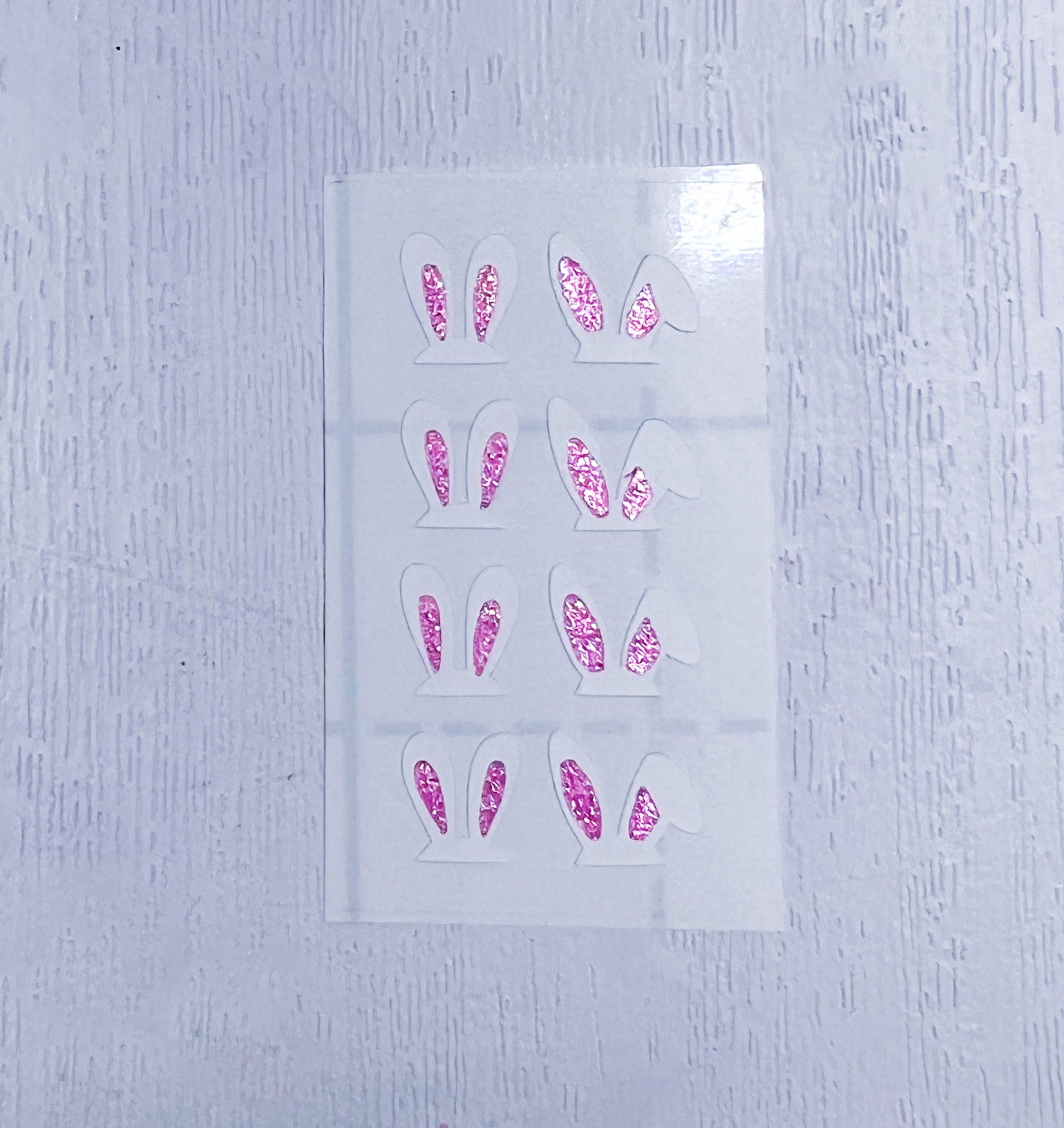 Glitter Bunny Ears Decal
