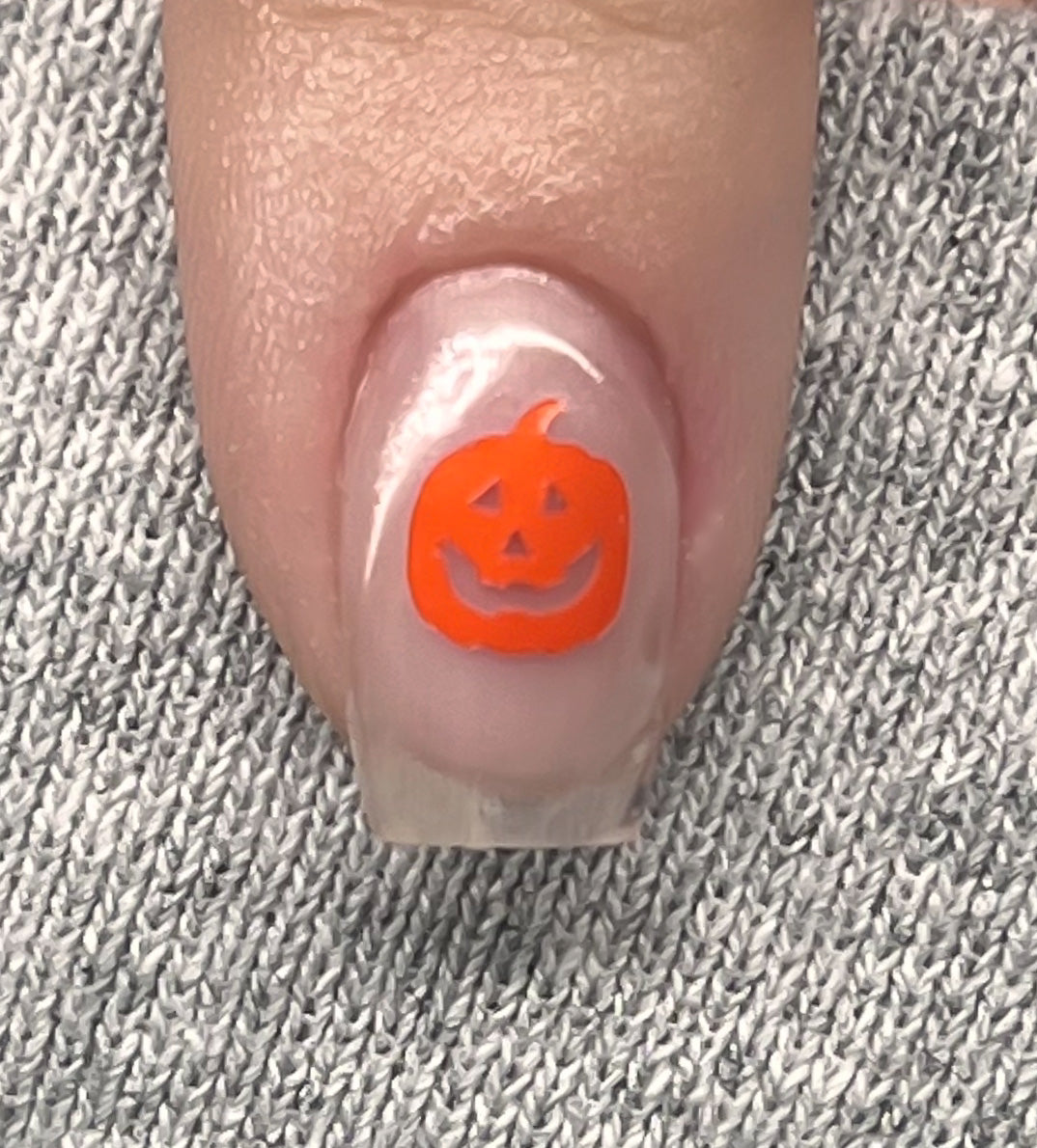 Orange Matte Jack-oโ-lantern Decals