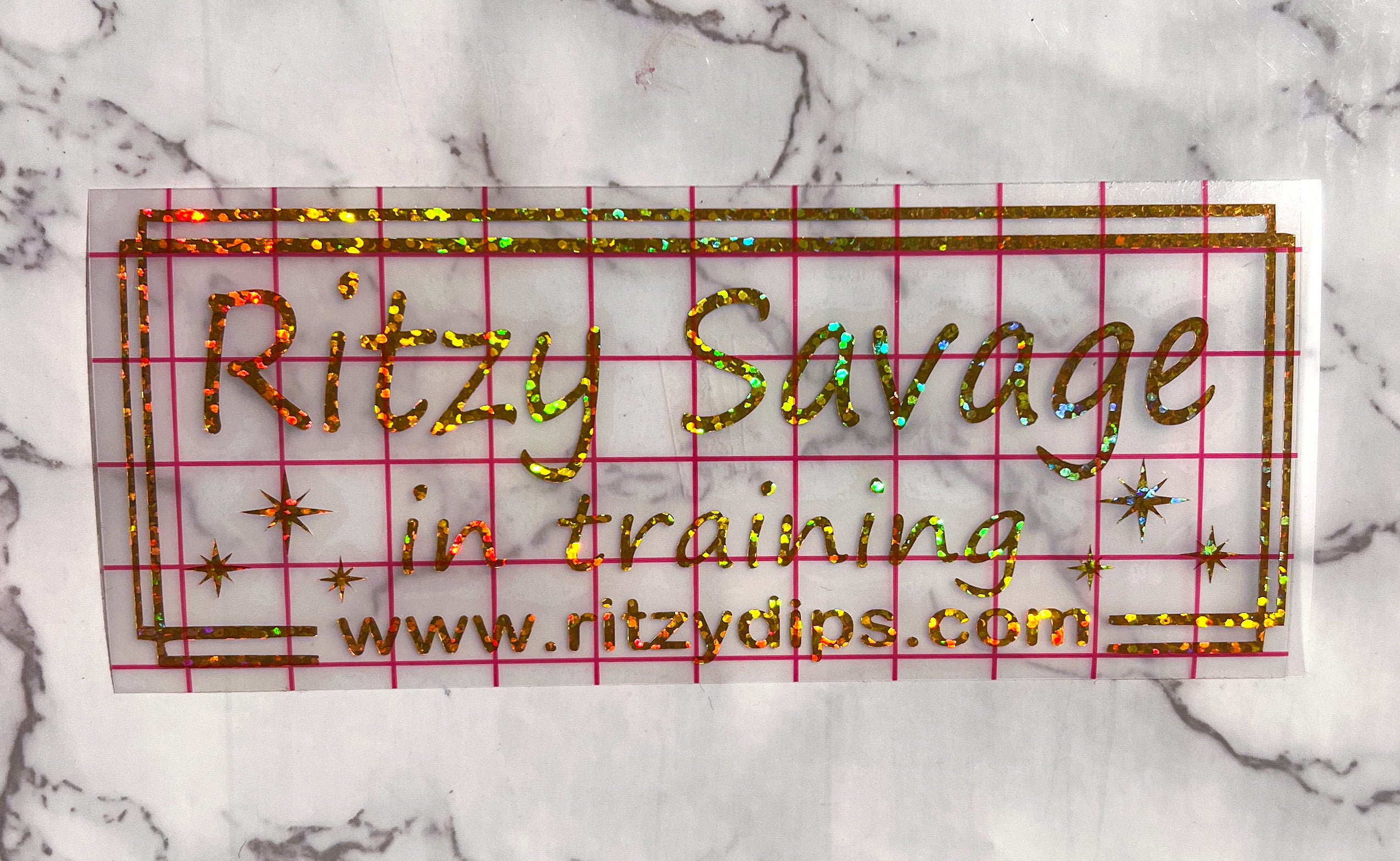 Ritzy Savage in Training Decal