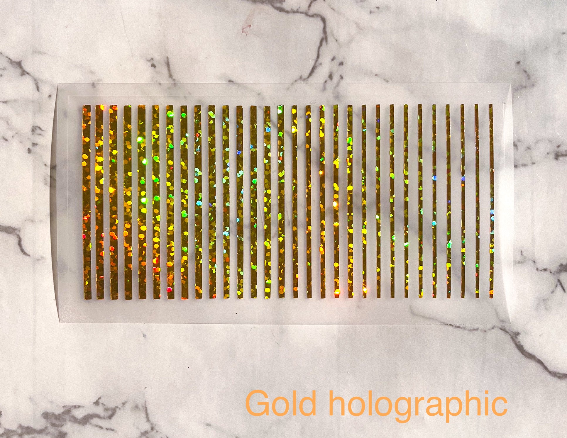 Gold Holographic Lines