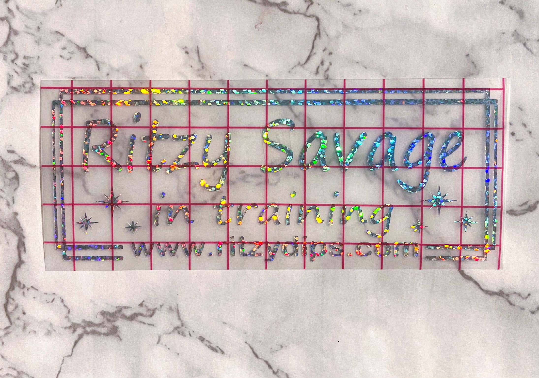 Ritzy Savage in Training Decal