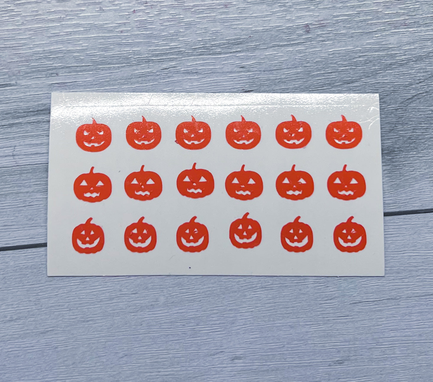 Orange Matte Jack-oโ-lantern Decals