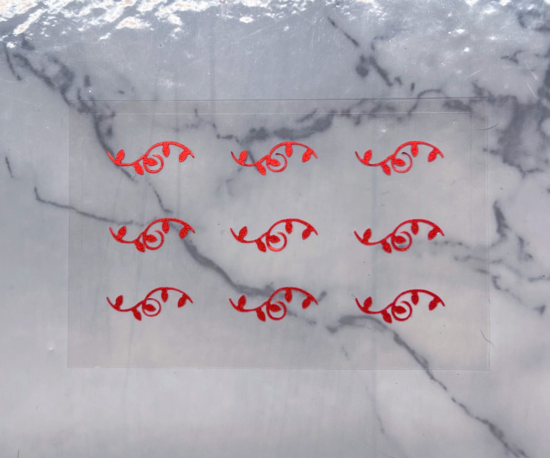 Red Holiday Light Decals