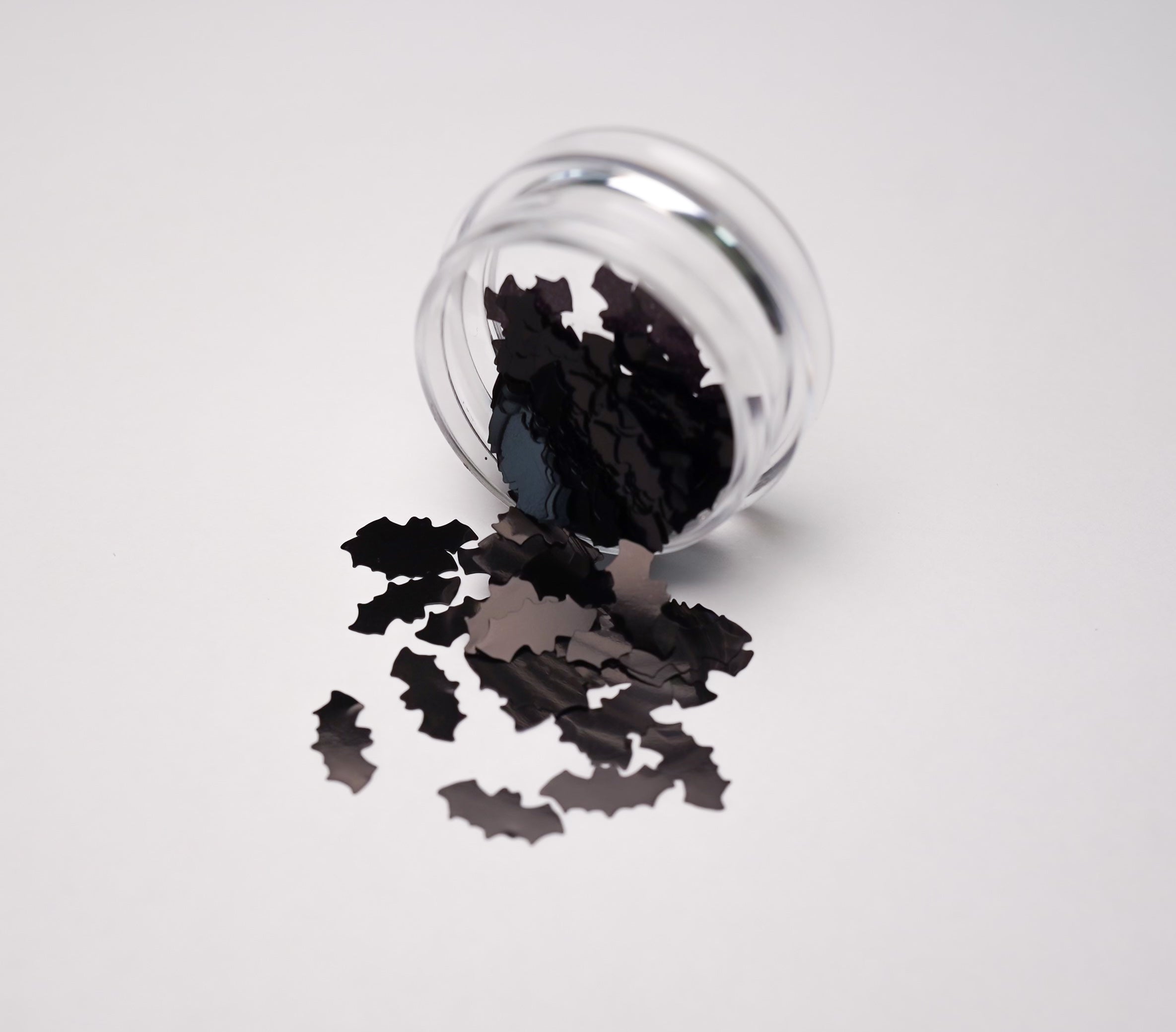 Black Metallic Bats - Loose Glitter