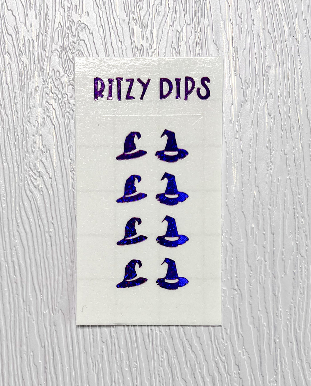 Purple Holo Witch Hat Decals