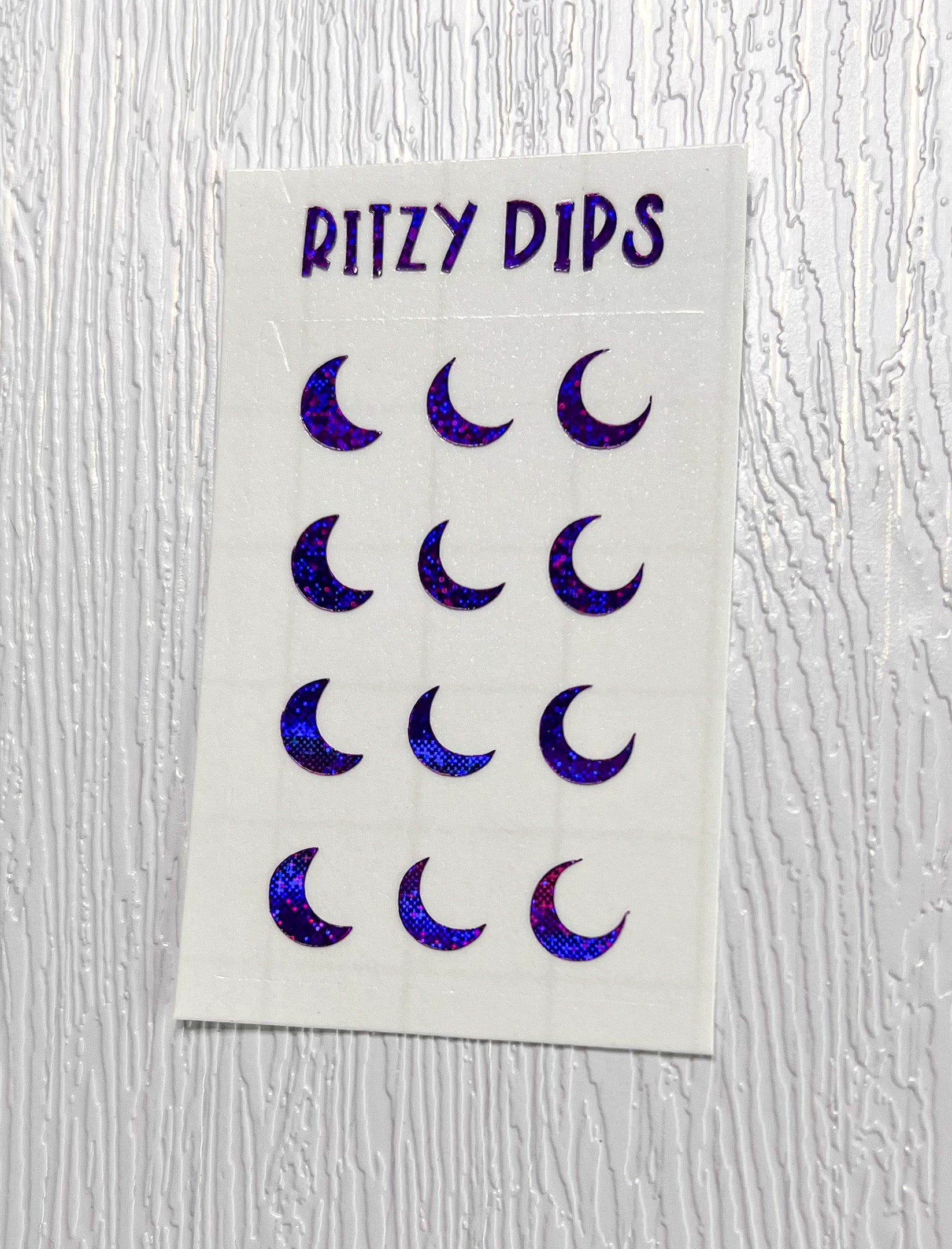 Purple Holo Moon Decals