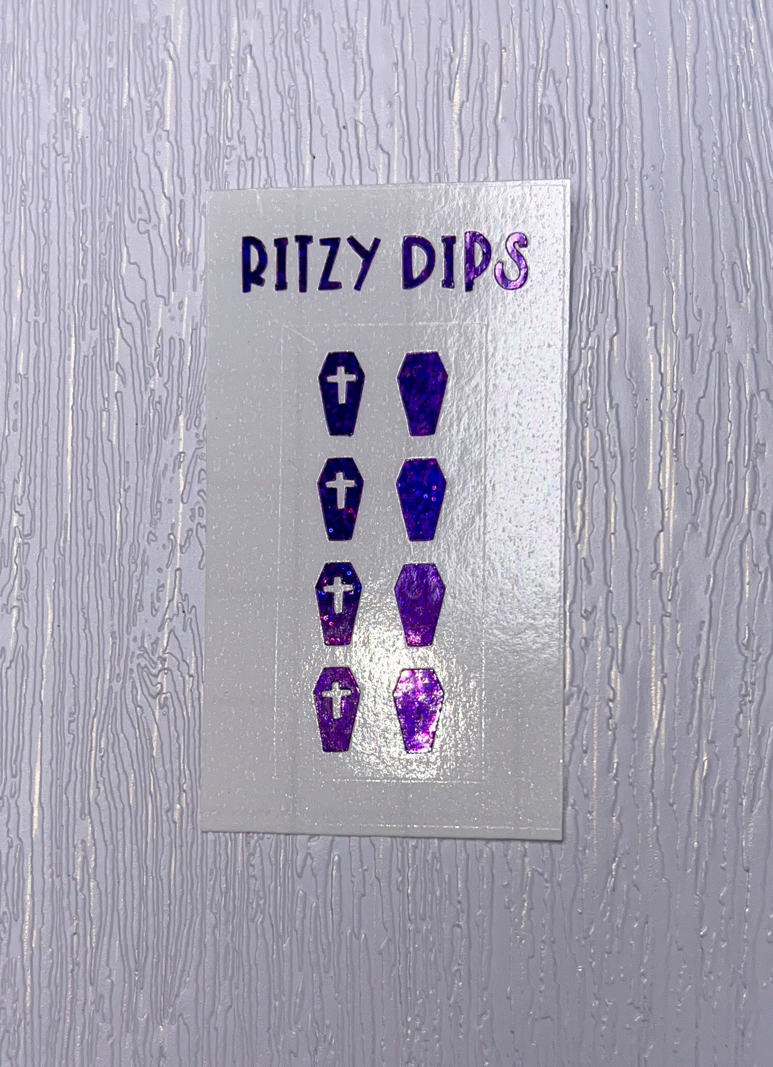 Purple Holo Coffin Decals