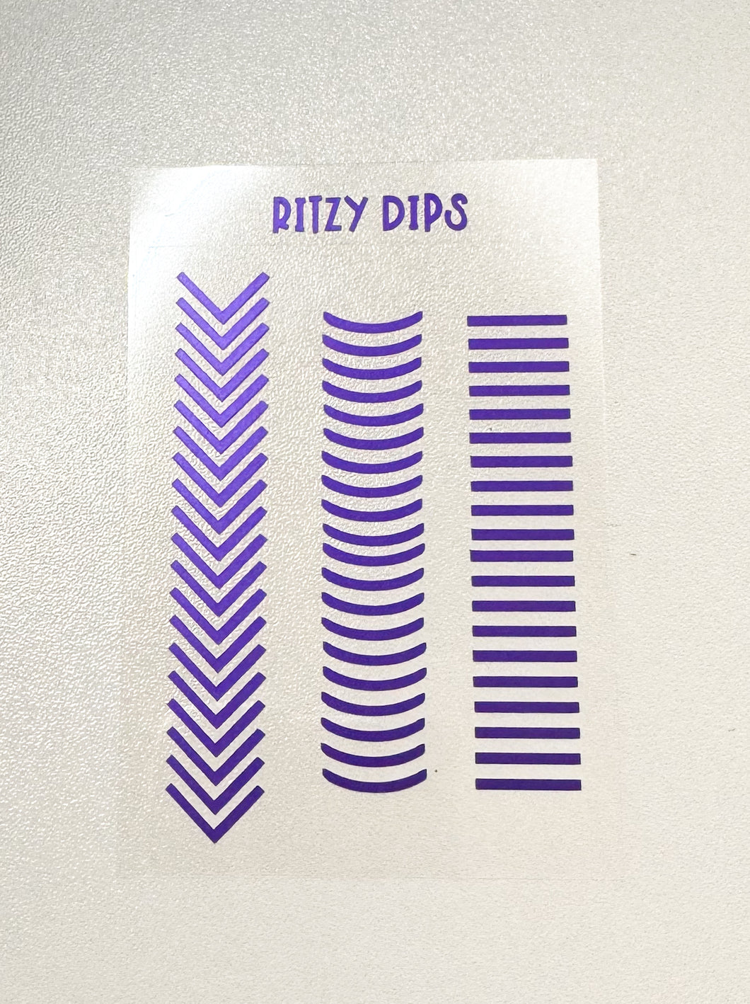 Purple French Tip Decals