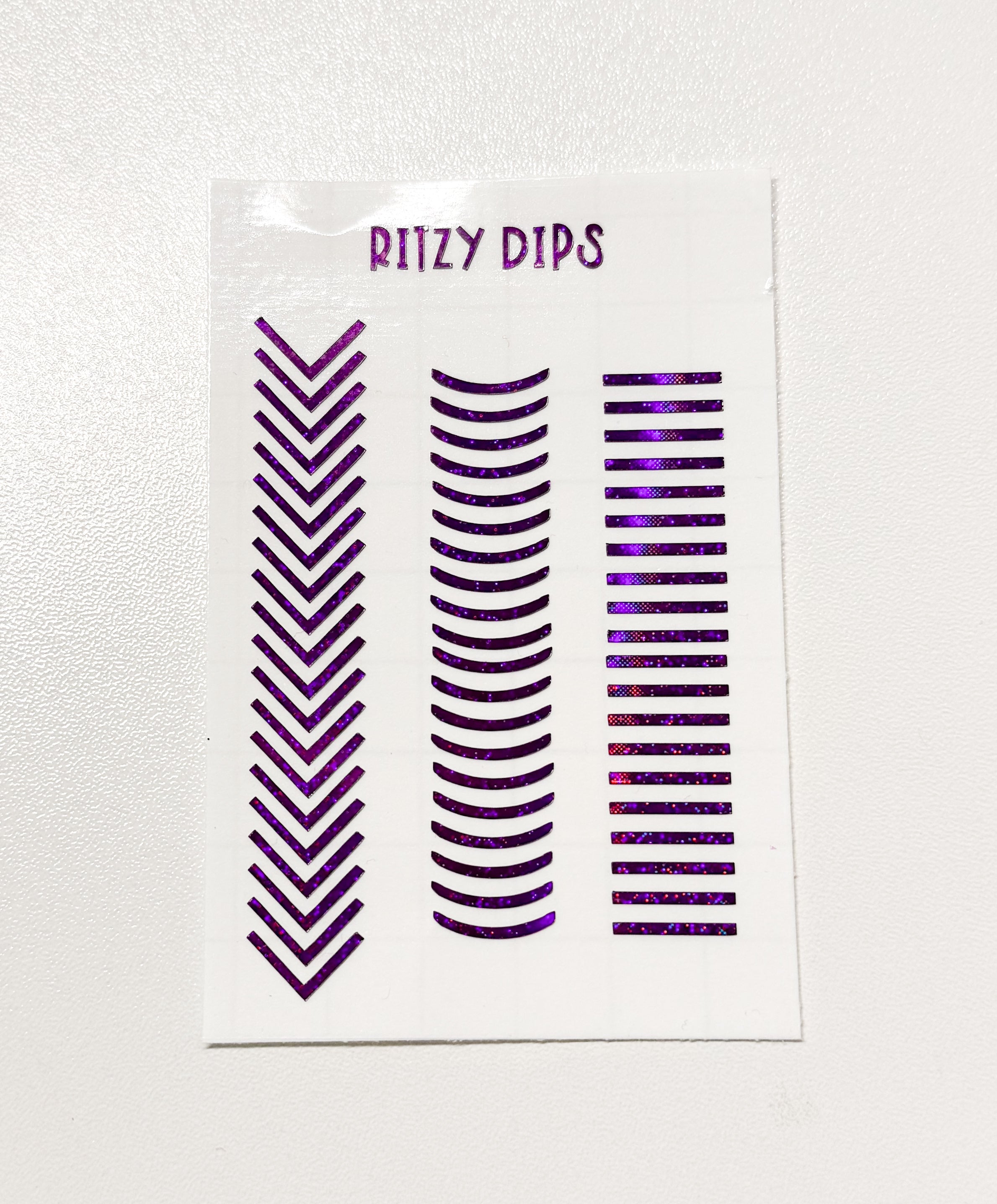 Purple French Tip Decals