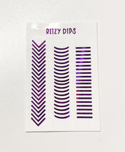 Load image into Gallery viewer, Purple French Tip Decals
