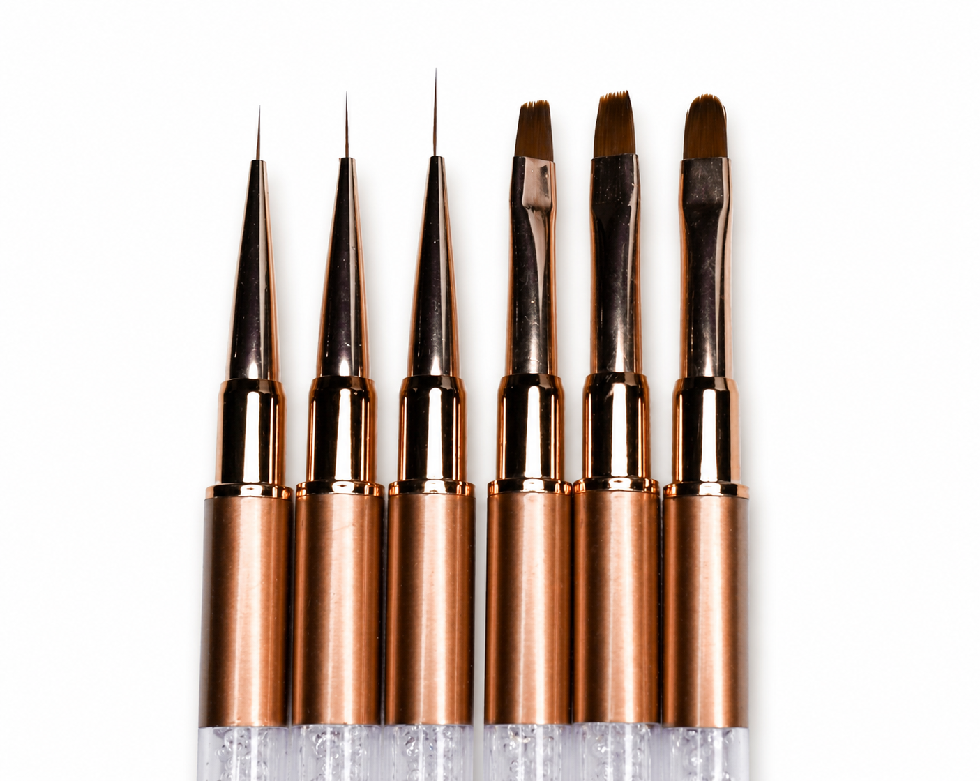 Nail Liner Brushes - Set of 6