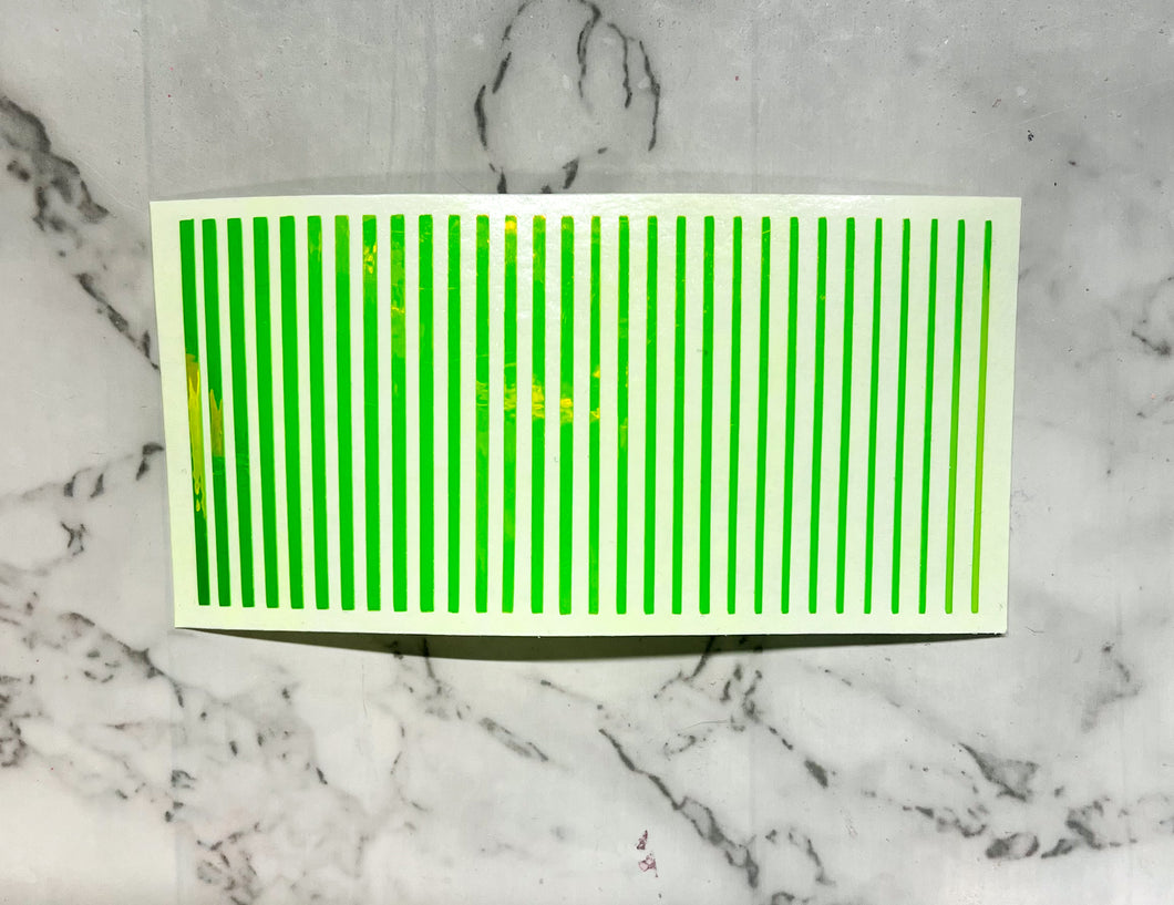 Holographic Opal Green Line Decal