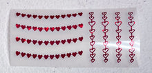 Load image into Gallery viewer, String of Hearts Decals

