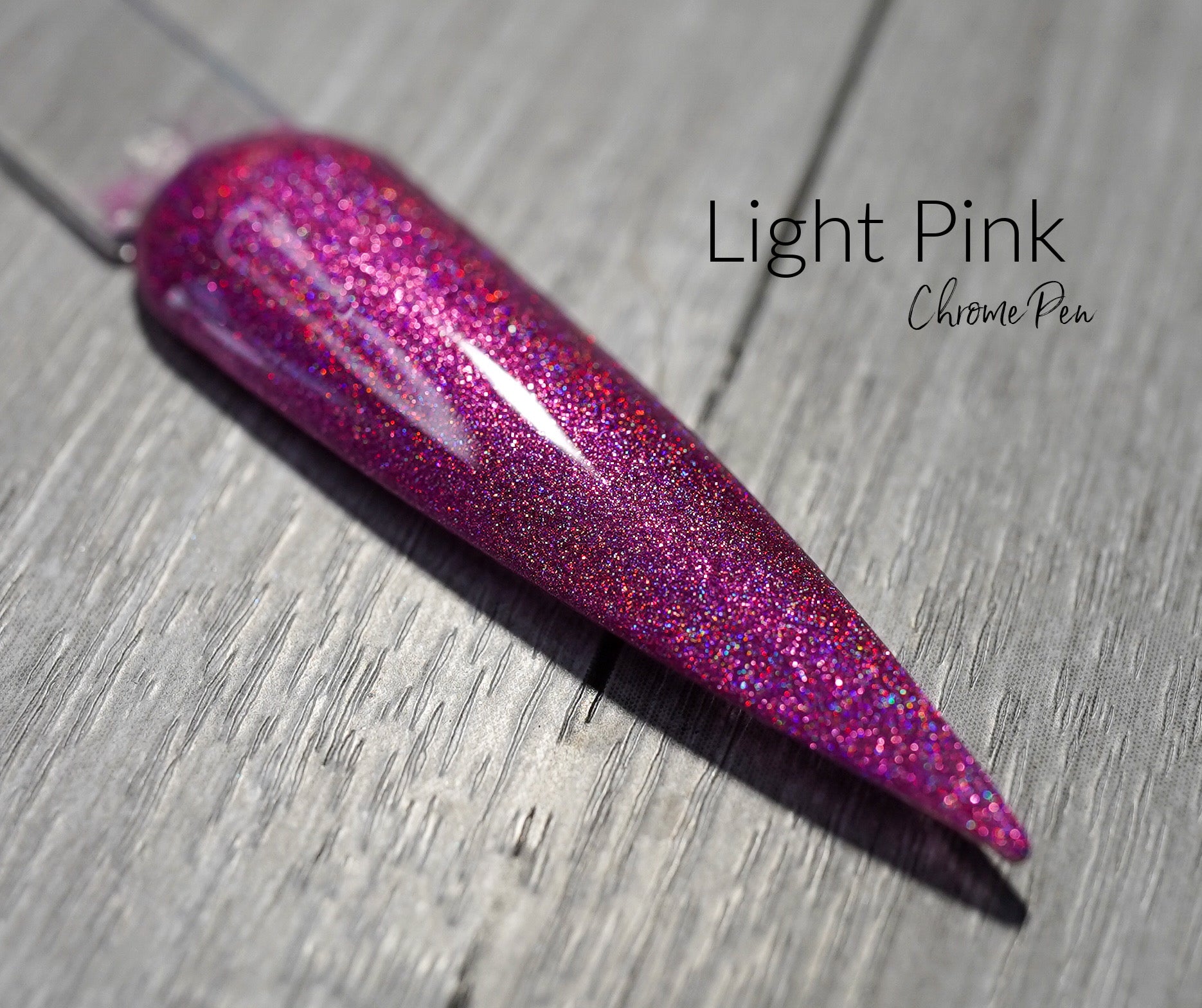 Light Pink Chrome Pen