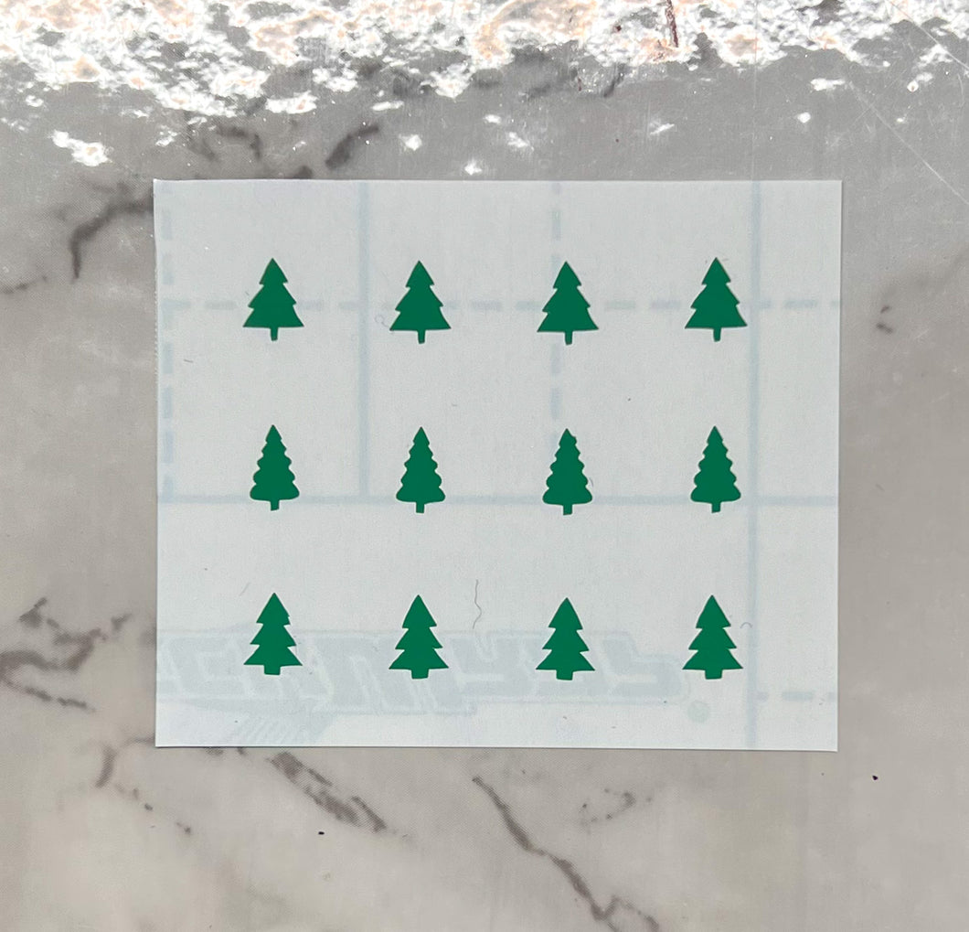 Green Christmas Tree Decals
