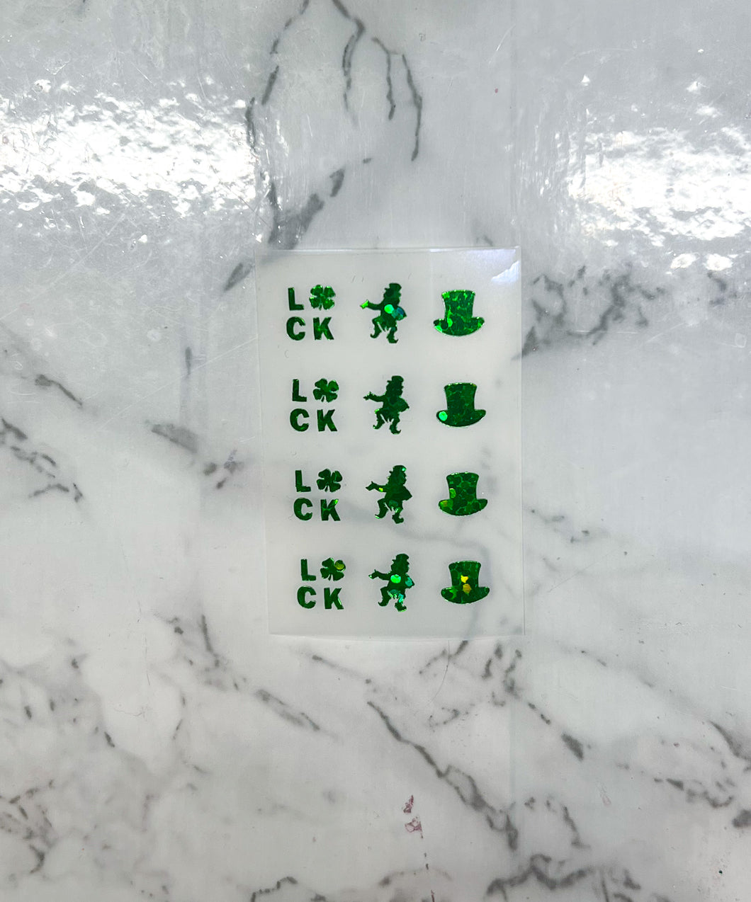 Green Glitter St. Patrick’s Day Decal